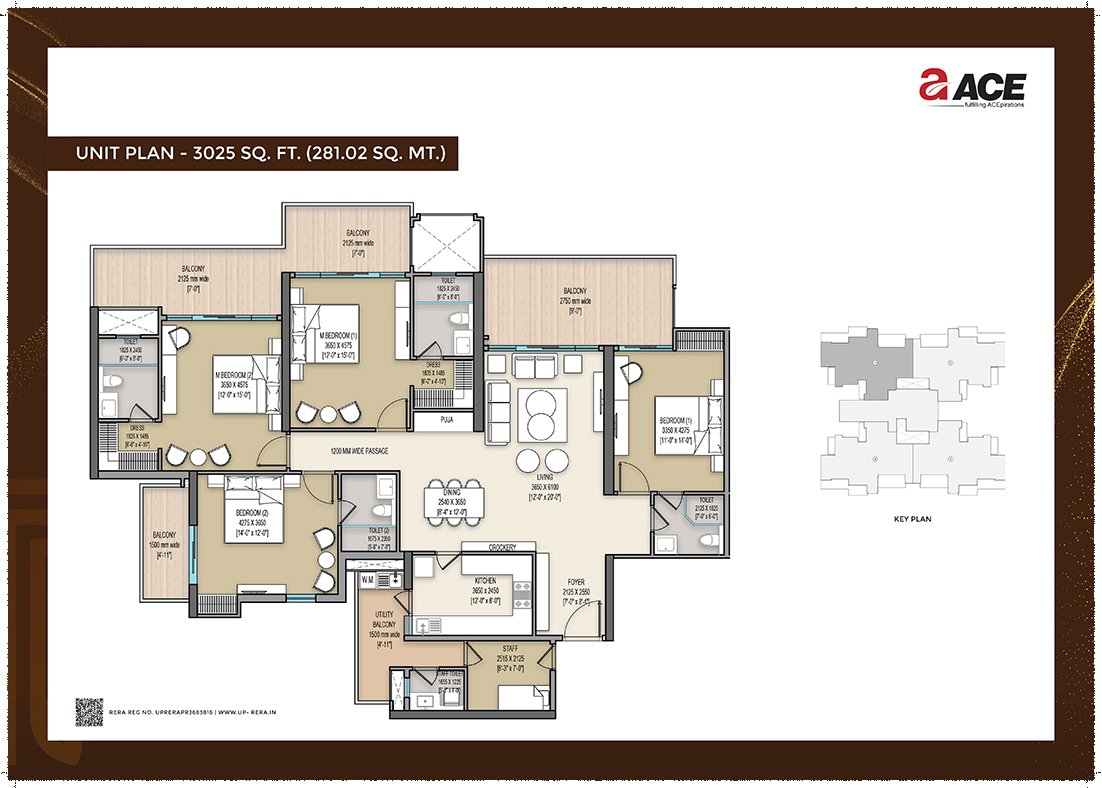 4 BHK Floor Plan